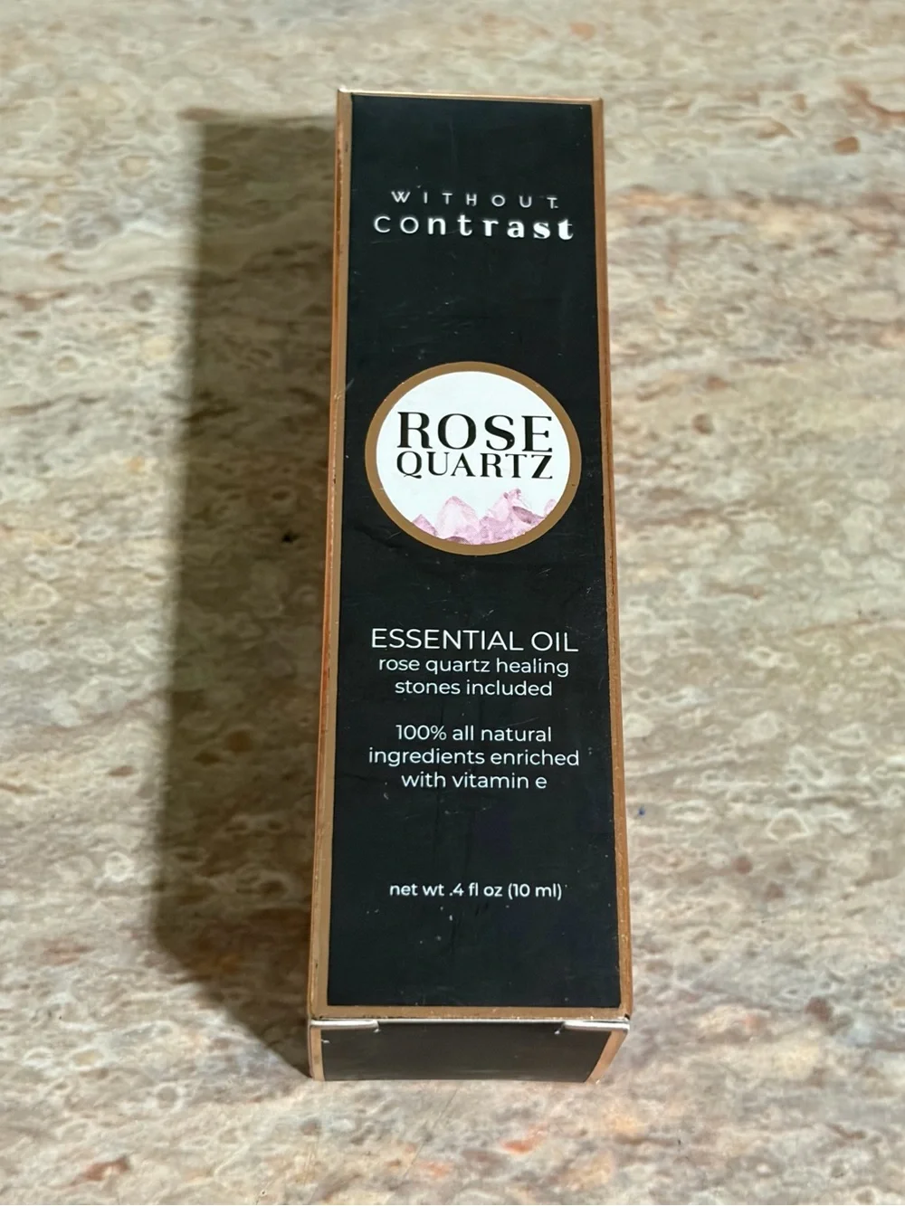 NIB Without Contrast Rose Quartz & Peridot Gemstone Infused Essential Body Oils